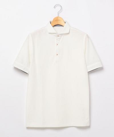 TCデニムニットホリゾンタルカラーポロ/MENS MELROSE(メンズメルローズ) TCデニムニットホリゾンタルカラーポロ/MENS MELROSE(メンズメルローズ)