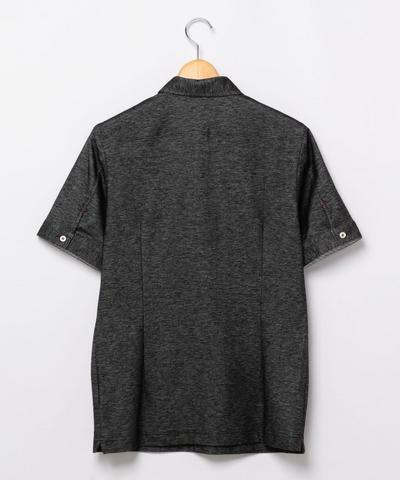 TCデニムニットホリゾンタルカラーポロ/MENS MELROSE(メンズメルローズ) TCデニムニットホリゾンタルカラーポロ/MENS MELROSE(メンズメルローズ)