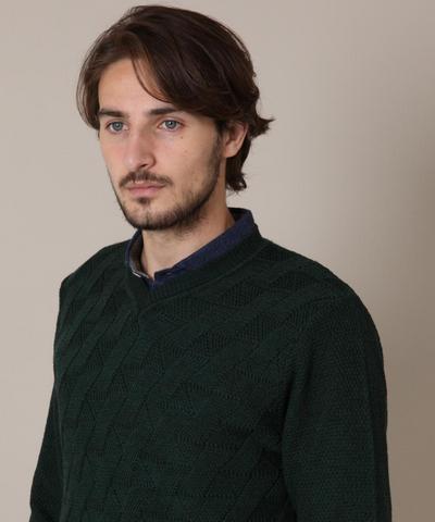 FOLCOウォッシャブルVネックニット/MENS MELROSE(メンズメルローズ) FOLCOウォッシャブルVネックニット/MENS MELROSE(メンズメルローズ)