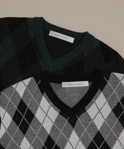 FOLCOウォッシャブルVネックニット/MENS MELROSE(メンズメルローズ) FOLCOウォッシャブルVネックニット/MENS MELROSE(メンズメルローズ)