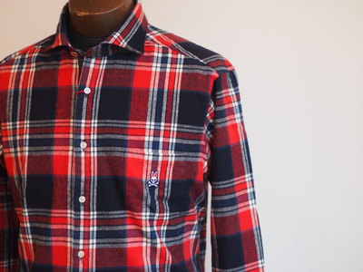 DUFFER×PSYCHO BUNNY NEL-CHECK SHIRT:サイコバニーネルシャツ DUFFER×PSYCHO BUNNY NEL-CHECK SHIRT:サイコバニーネルシャツ