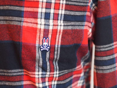 DUFFER×PSYCHO BUNNY NEL-CHECK SHIRT:サイコバニーネルシャツ DUFFER×PSYCHO BUNNY NEL-CHECK SHIRT:サイコバニーネルシャツ