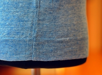 FRENCH LINEN V-NECK S/SL KNIT:フレンチリネン半袖ニット/DUFFER FRENCH LINEN V-NECK S/SL KNIT:フレンチリネン半袖ニット/DUFFER