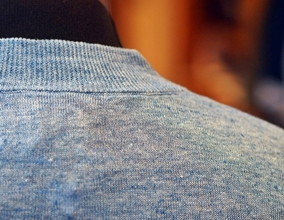 FRENCH LINEN V-NECK S/SL KNIT:フレンチリネン半袖ニット/DUFFER FRENCH LINEN V-NECK S/SL KNIT:フレンチリネン半袖ニット/DUFFER
