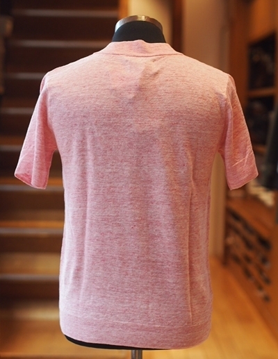 FRENCH LINEN V-NECK S/SL KNIT:フレンチリネン半袖ニット/DUFFER FRENCH LINEN V-NECK S/SL KNIT:フレンチリネン半袖ニット/DUFFER