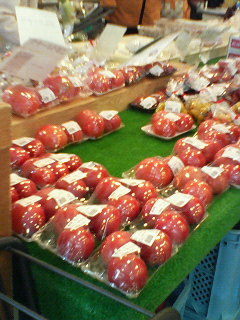道の駅の野菜売り場