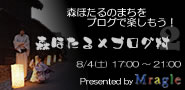 今日は「森ほたる×ブログ村」開催日です。