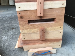 ミツバチの巣箱を作りました〜