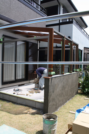 ガーデンルームココマ 工事中・・・