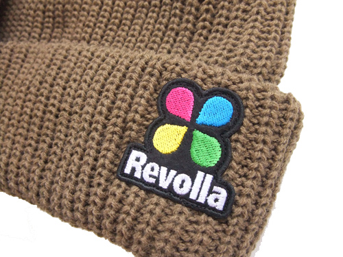 ★REVOLLA★ レボラブログ:ソフトなニット帽（10色） ※LEAFのワッペン付き