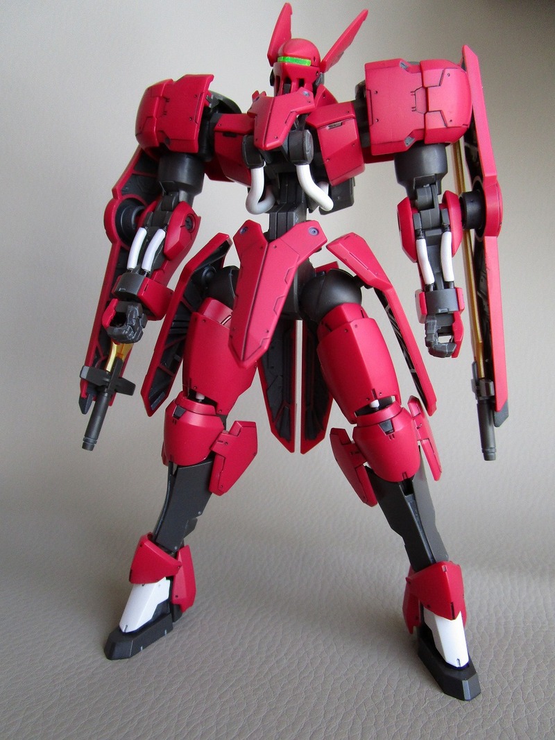 HG】 グリムゲルデ ダークグレー塗装の続き はみ出したら削ればいいん