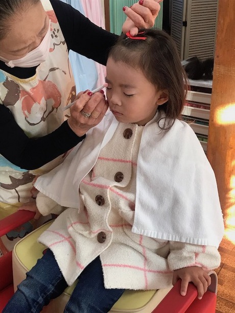 次女の七五三を祝う 次女の七五三を祝う