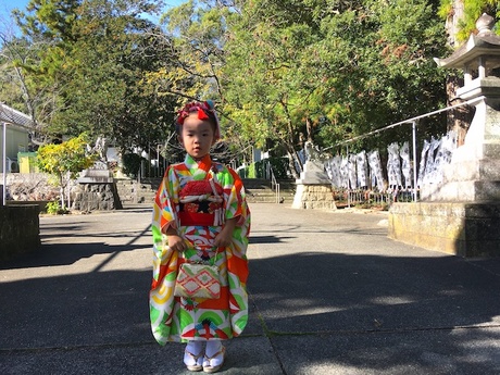 次女の七五三を祝う 次女の七五三を祝う