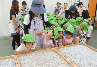 舞阪幼稚園しらす探検隊 冷たいほっぺがゆるんだよ