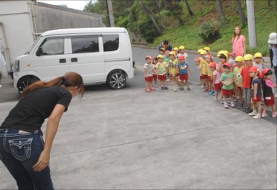 舞阪幼稚園しらす探検隊 ありがとうの挨拶