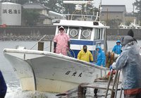 舞阪しらす漁　雨の豊漁　初漁初競り
