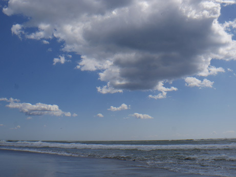 今年はじめての海水 今年はじめての海水