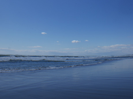 今年はじめての海水 今年はじめての海水