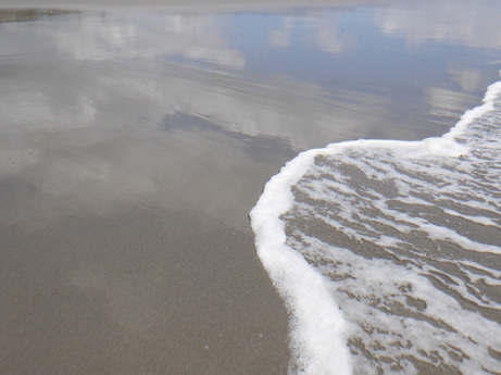 今年はじめての海水 今年はじめての海水