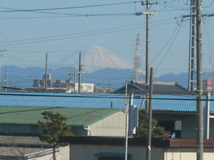 今日は富士山がきれいに見えました!