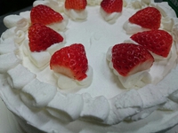 今夜のクリスマスケーキ。