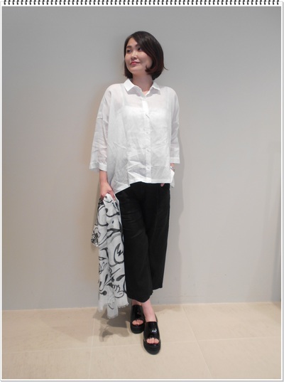 雑誌クロワッサンで山口智子さん着用　L`EQUIPE「リネンパンツ」