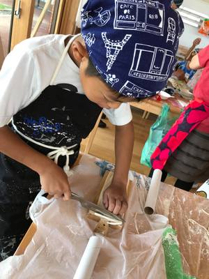 夏休み「自分よのなか塾」7日目～うどん・おやつ作り、アナログゲーム～