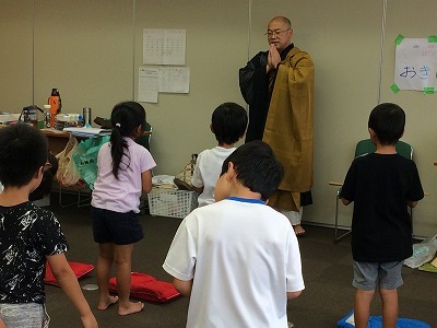 2017「夏休みわくわく寺子屋」【初日7/27木】座禅