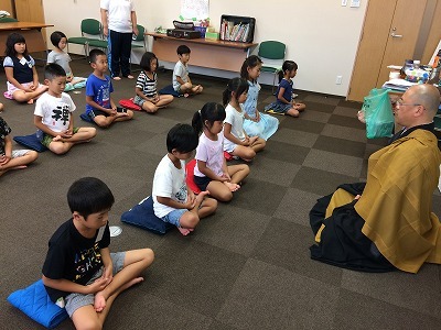 2017「夏休みわくわく寺子屋」【初日7/27木】座禅