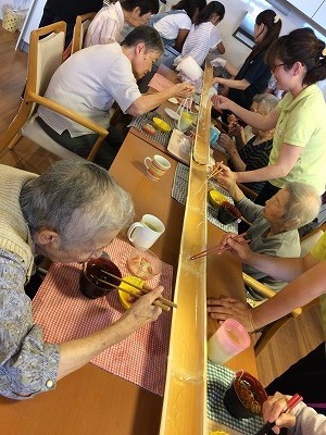 2017「夏休みわくわく寺子屋」【8/7（月）おやつ流しそうめん】