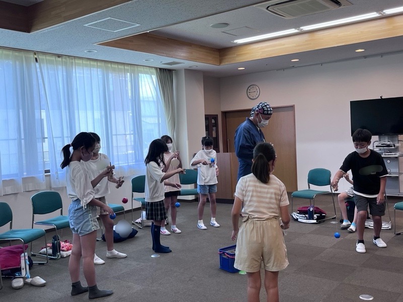 2024度夏休みわくわく寺子屋〜1日目〜けん玉教室〜