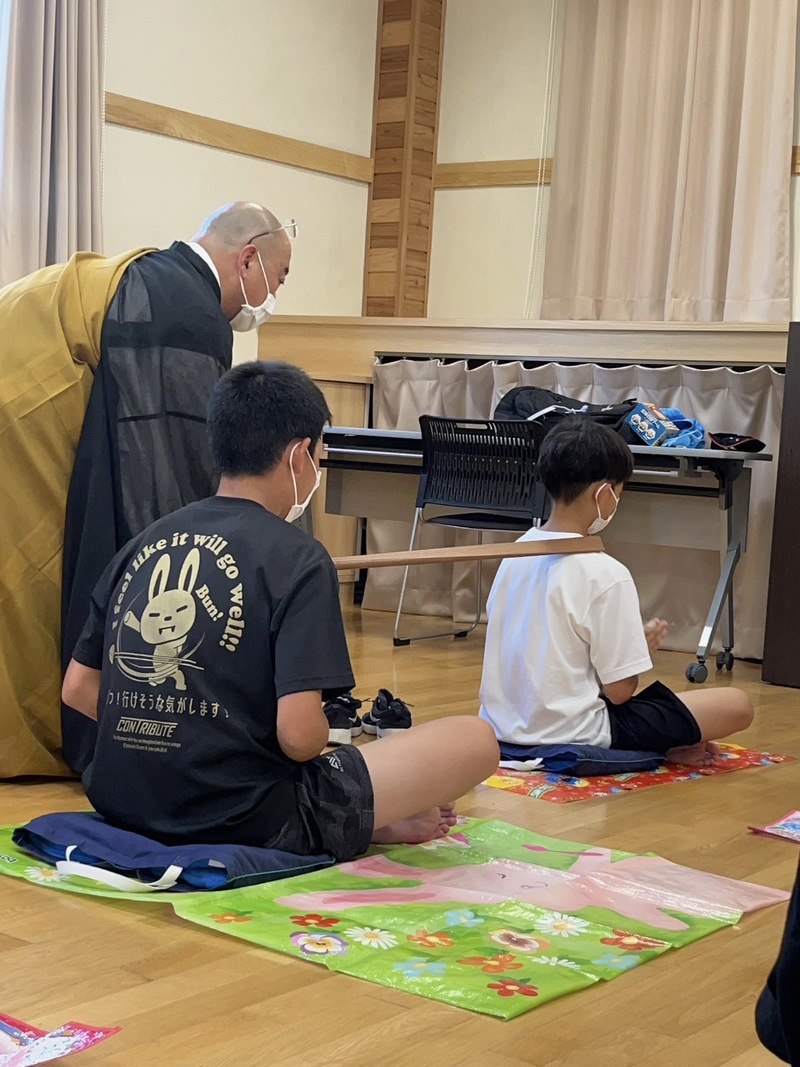 2023夏休みわくわく寺子屋～1日目～座禅～