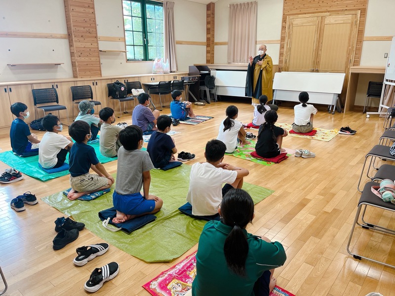 2022夏休みわくわく寺子屋〜1日目〜坐禅～