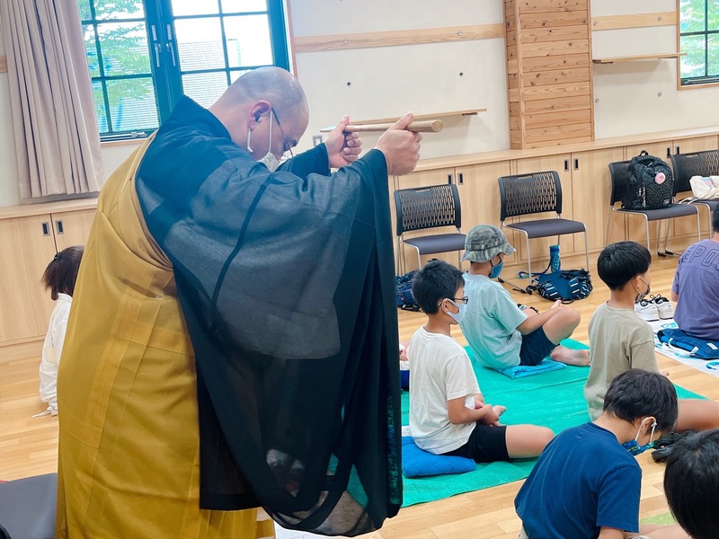2022夏休みわくわく寺子屋〜1日目〜坐禅～
