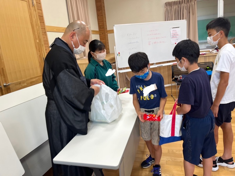 2022夏休みわくわく寺子屋〜1日目〜坐禅～