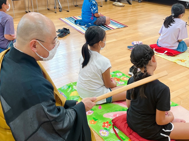 2022夏休みわくわく寺子屋〜1日目〜坐禅～