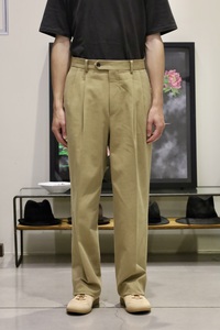 AURALEE Light WASHED Heavy Chino Slacks