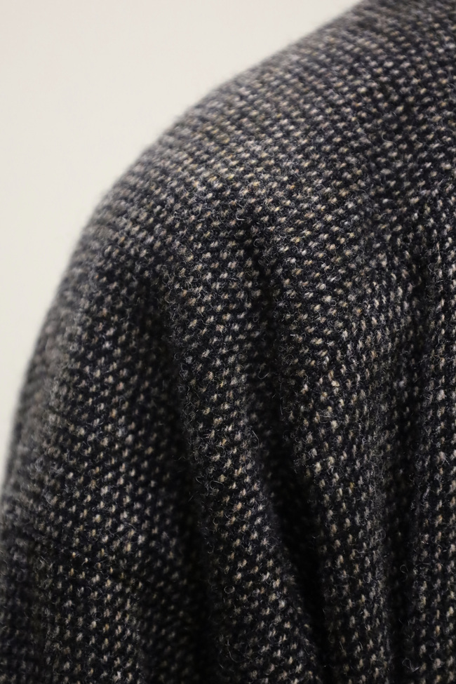 AURALEE Wool Hairline Light Tweed Zip Blouson