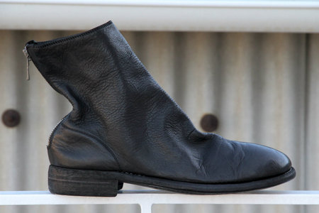 新品】GUIDI バックジップブーツ 厚底 42 馬裏革 (40/43有り) 靴