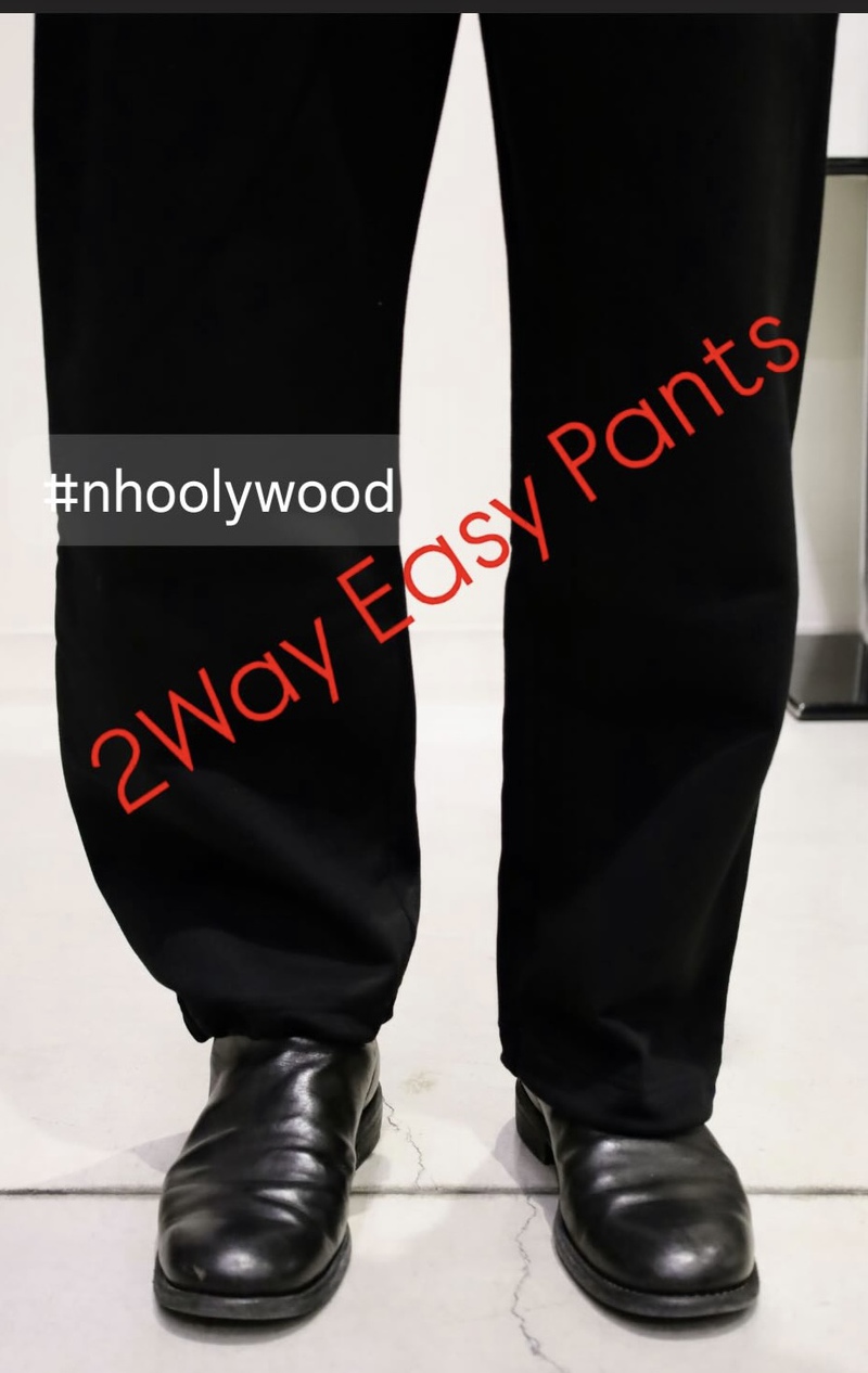 N.HOOLYWOOD Sweat Wide Easy Pants BLACK│Ambiance