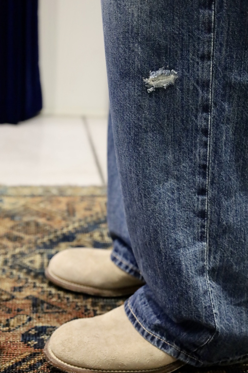 OUR LEGACY VAST CUT Vintage Rubber Repair Denim(更新 OUR LEGACY VAST CUT Vintage Rubber Repair Denim(更新