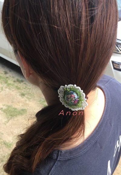 お花のヘアゴム!!