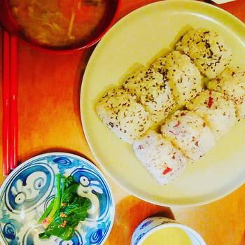 休日の梅ごはん