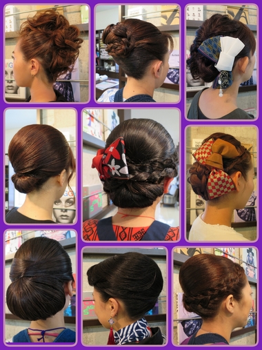 お祭りヘアセット♪♪