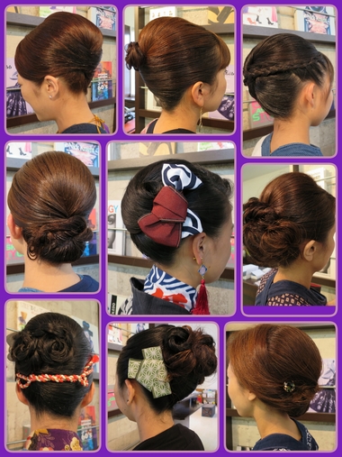 お祭りヘアセット♪♪