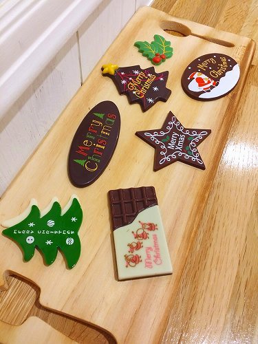 静岡県浜松市のお菓子とパンの材料専門店 Hiraide ホームメイドストア クリスマス用チョコプレート