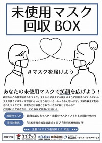 未開封マスクの回収について 2020/06/24 10:09:43