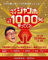 ペイペイジャンボ 2020/08/20 10:04:24