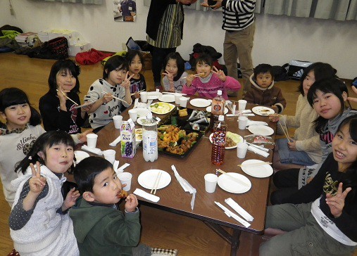 小豆餅道場忘年会（少年部）2