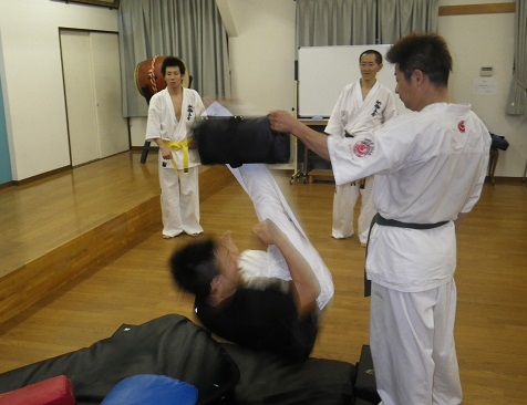 昨日の稽古後の自主トレ